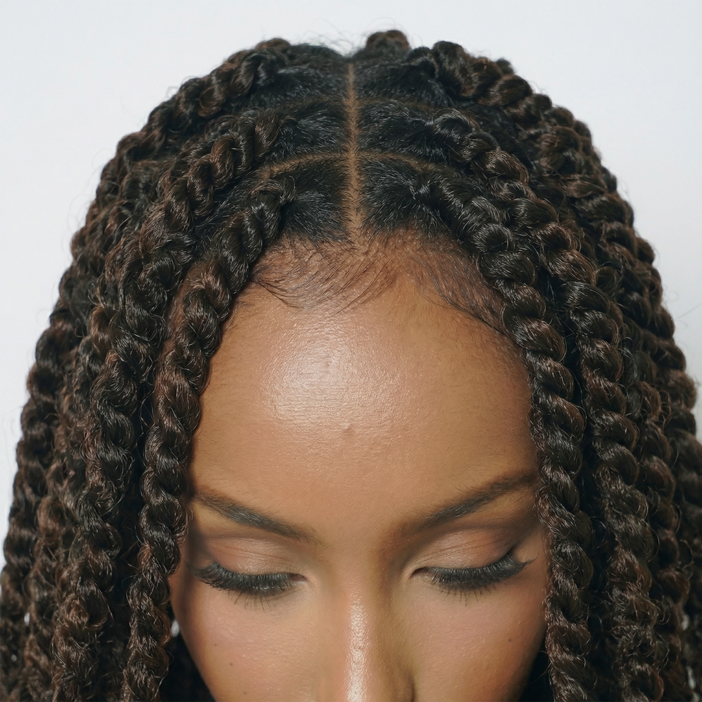WIGZ 05 - Close-up of undetectable WIGZ LAB HD LACE™ skin-melt parting.