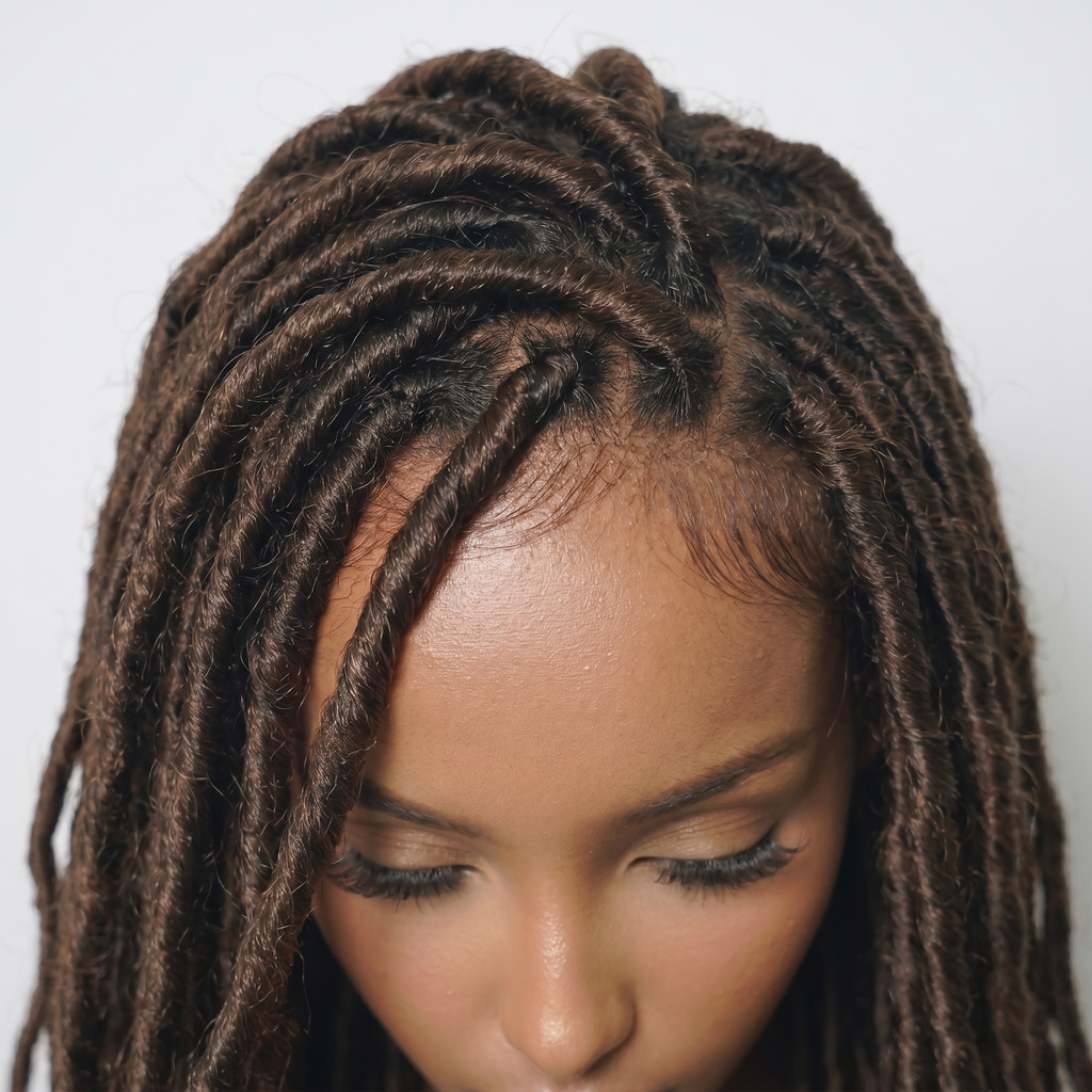 WIGZ 06 - Close-up of undetectable WIGZ LAB HD LACE™ skin-melt parting.