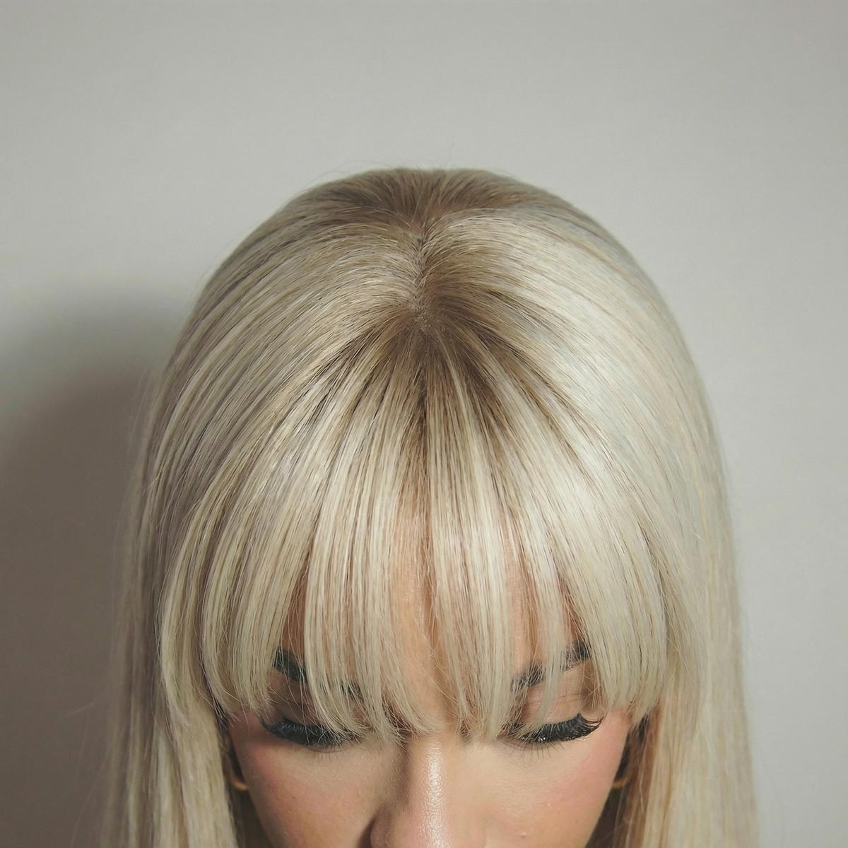 WIGZ 20 - Close-up of undetectable WIGZ LAB HD LACE™ skin-melt parting.