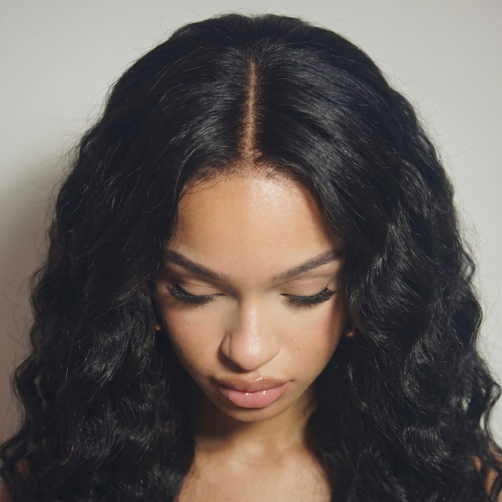 WIGZ 34 - Close-up of undetectable WIGZ LAB HD LACE™ skin-melt parting.